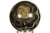 Polished Stromatolite (Greysonia) Sphere - Bolivia #227061-1